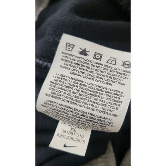 VTG Nike The Athletic Dept Sweatpants Size 2XL Men's YK2 Black Wide-Leg - Picture 7 of 12